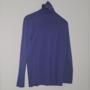 Chico's Purple Long Sleeve Turtleneck Large (Size 2)